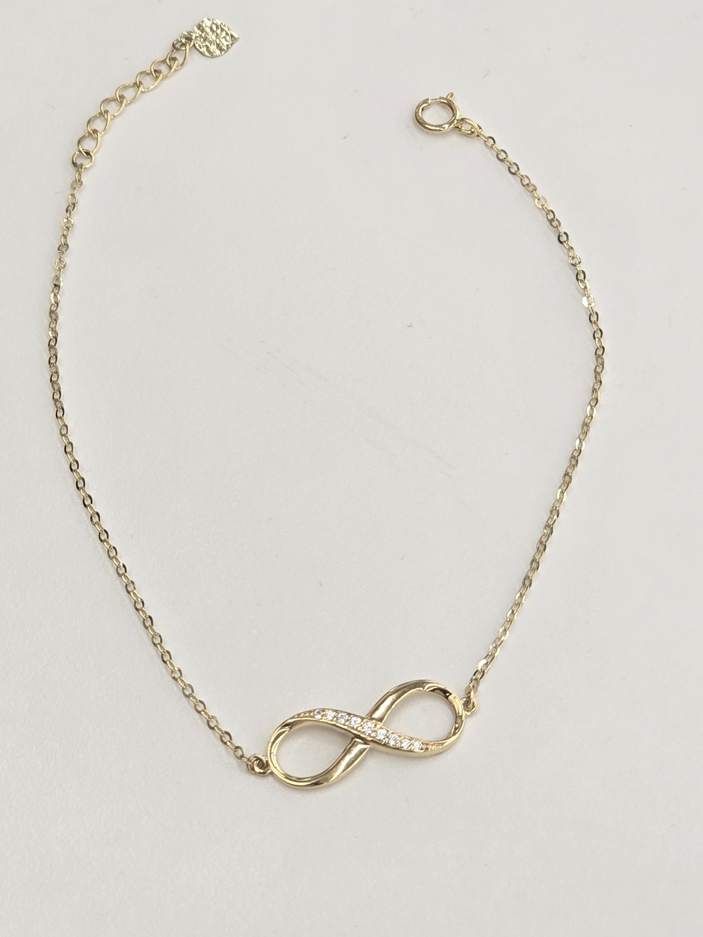 14k Real Gold Infinity Bracelet For Women